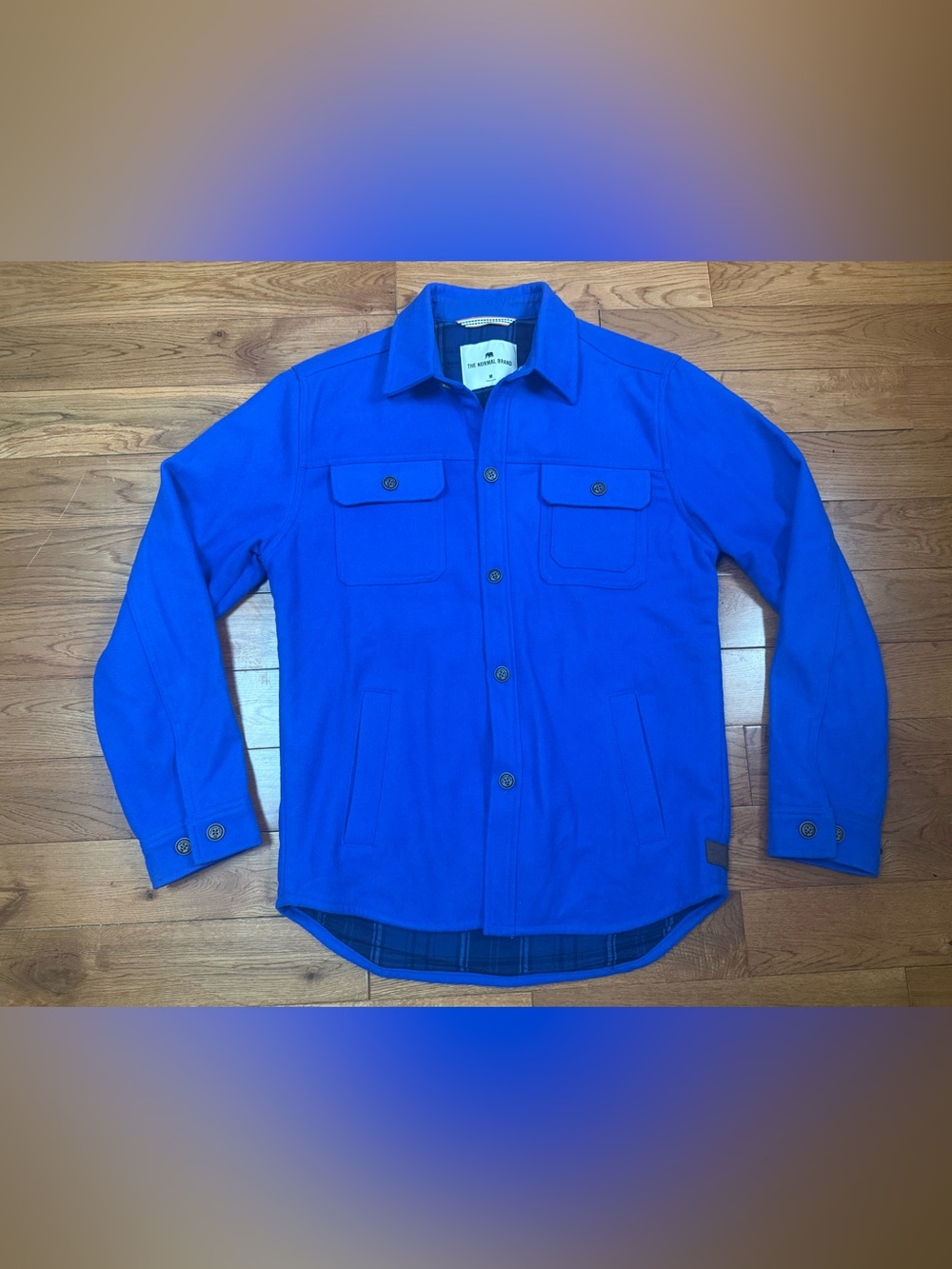 The Normal Brand Brightside Wool Blend Flannel Lined Workwear Jacket NWOT